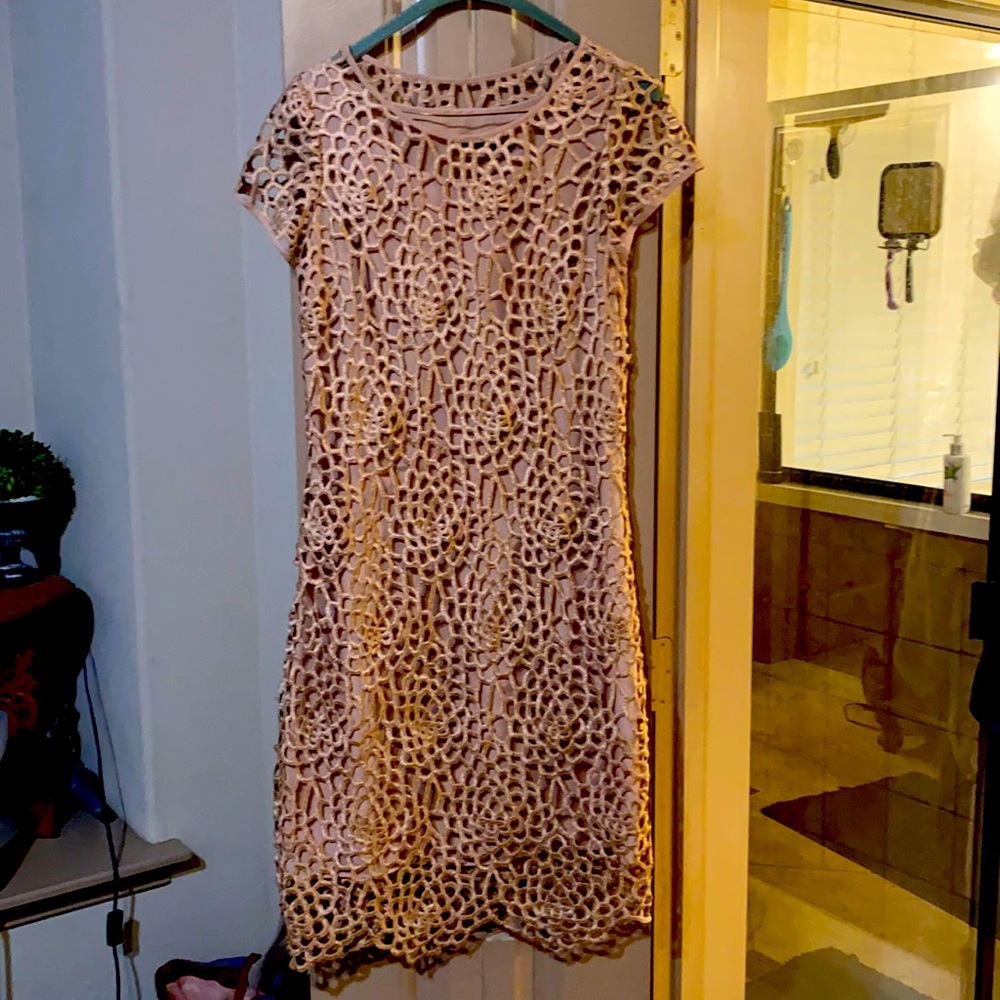 Beautiful Rose Gold lace dress